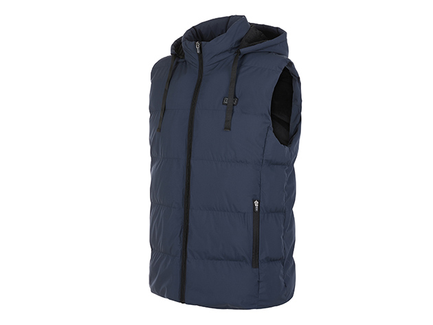 Helios Paffuto Heated Unisex Vest with Power Bank (Blue/XL)